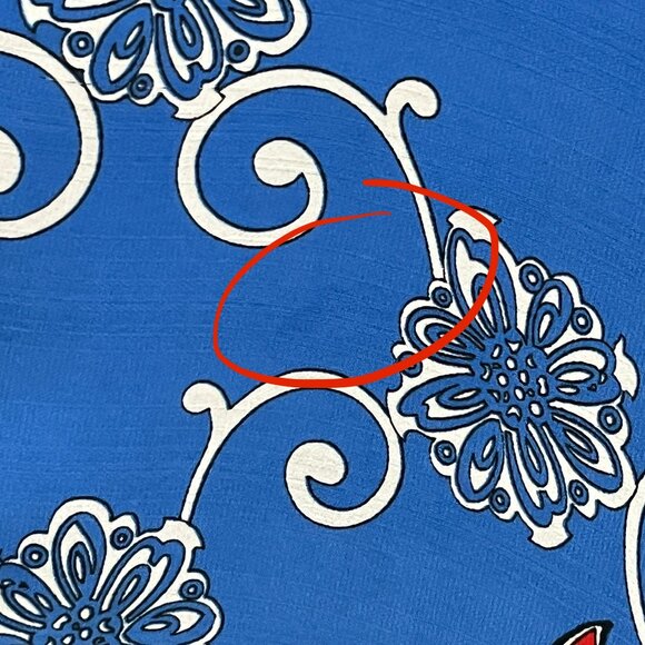 Diane Freis Womens Vintage Chiffon Tunic OS Sheer Resort Island Cruise Button Up - Picture 9 of 10